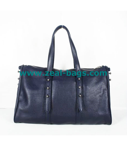 AAA Replica Alexander Wang Sapphire Blue Leather Shoulder Bag